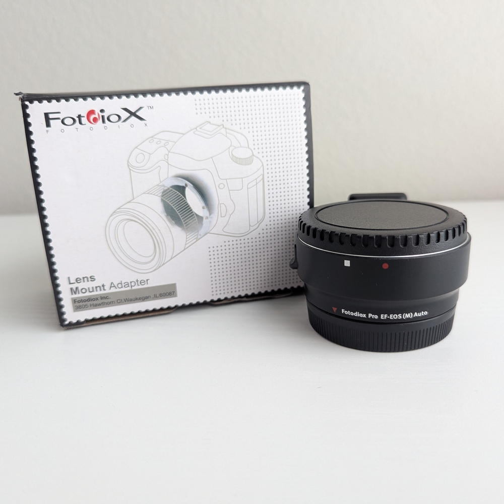 Fotodiox Pro Lens Mount Adapter for EOS-M camera body to use EOS-EF EFS lenses